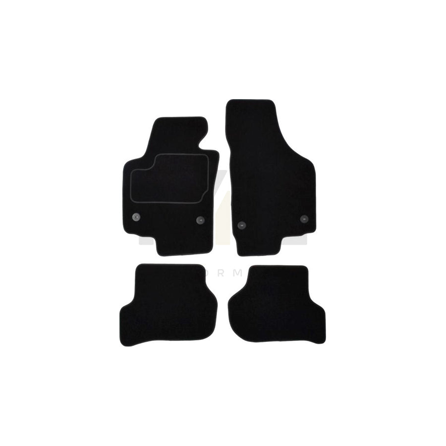 MAMMOOTH A041 SET30 PRM 01 Floor mat set for SEAT ALTEA Textile, Front and Rear, Quantity: 4, Black