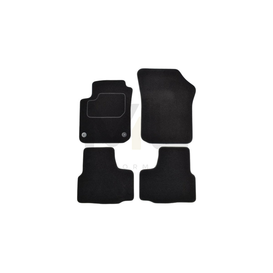 MAMMOOTH A041 SKO10 PRM 01 Floor mat set for SKODA Citigo Textile, Front and Rear, Quantity: 4, Black