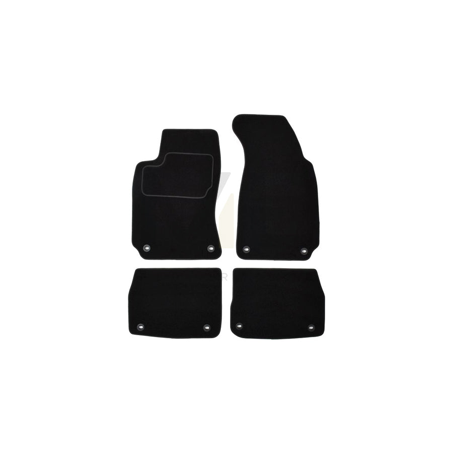 MAMMOOTH A041 SKO105 PRM 01 Floor mat set for SKODA Superb I Saloon (3U4) Textile, Front and Rear, Quantity: 4, Black