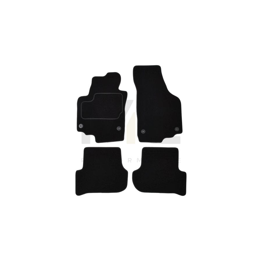 MAMMOOTH A041 SKO115 PRM 01 Floor mat set for SKODA Yeti (5L) Textile, Front and Rear, Quantity: 4, Black