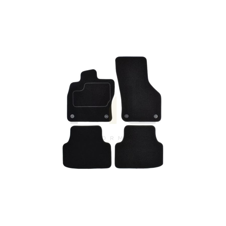 MAMMOOTH A041 SKO80 PRM 01 Floor mat set for SKODA OCTAVIA Textile, Front and Rear, Quantity: 4, Black