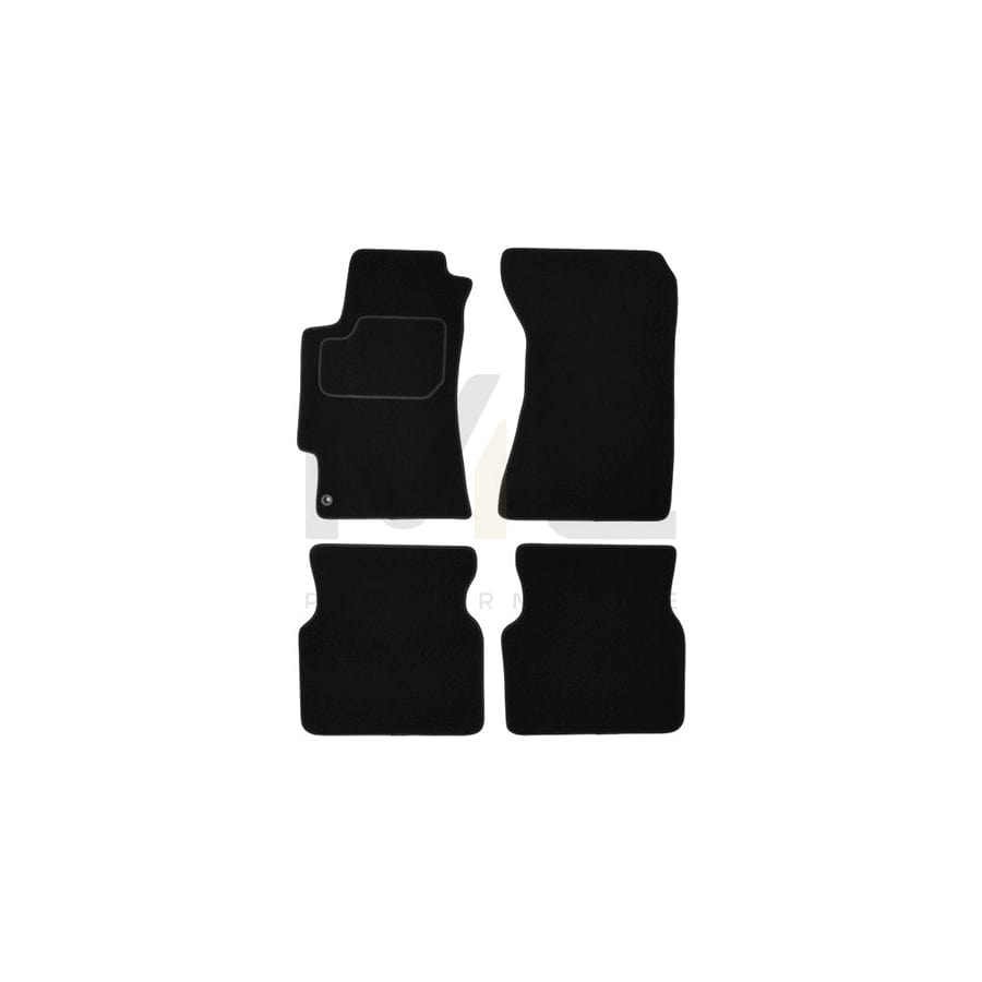 MAMMOOTH A041 SUB45 PRM 01 Floor mat set for SUBARU Impreza II Saloon (GD) Textile, Front and Rear, Quantity: 4, Black