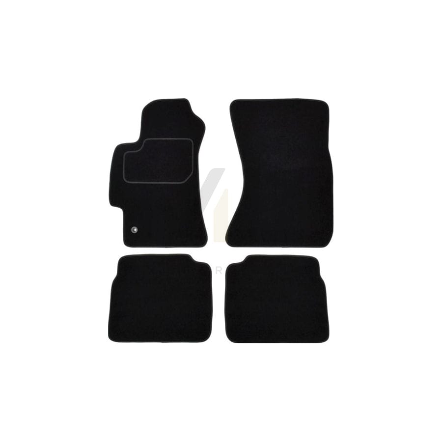 MAMMOOTH A041 SUB85 PRM 01 Floor mat set for SUBARU Legacy IV Saloon (BL) Textile, Front and Rear, Quantity: 4, Black