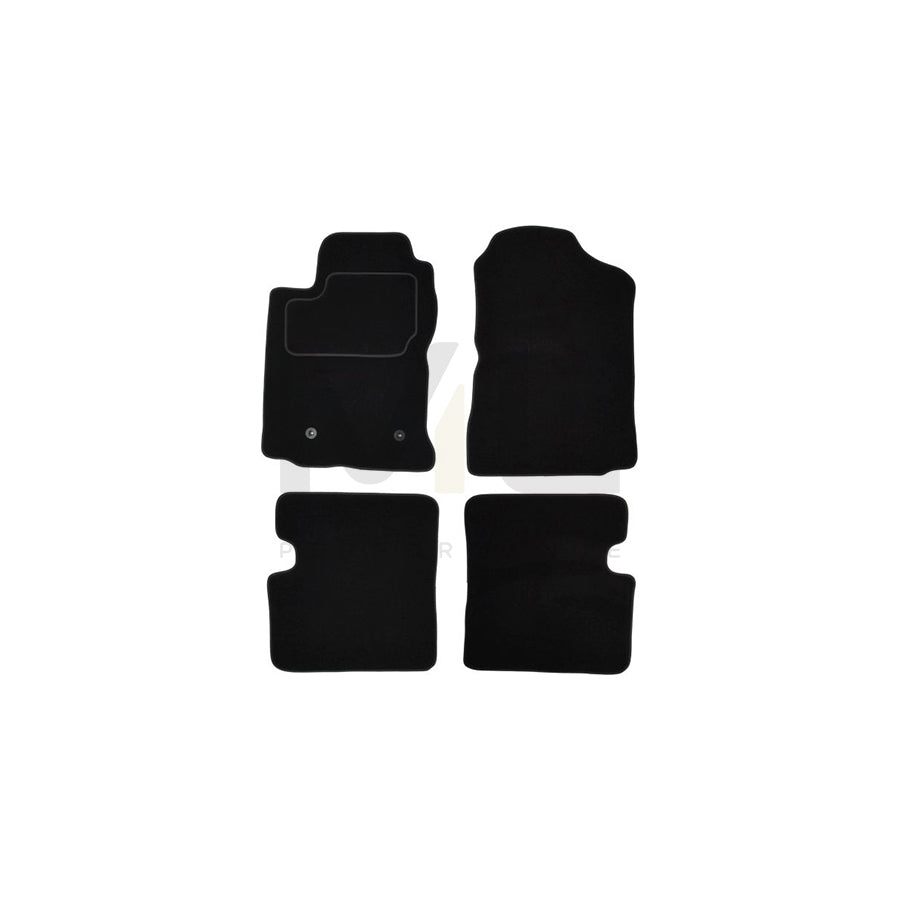 MAMMOOTH A041 TOY135 PRM 01 Floor mat set for TOYOTA COROLLA Textile, Front and Rear, Quantity: 4, Black