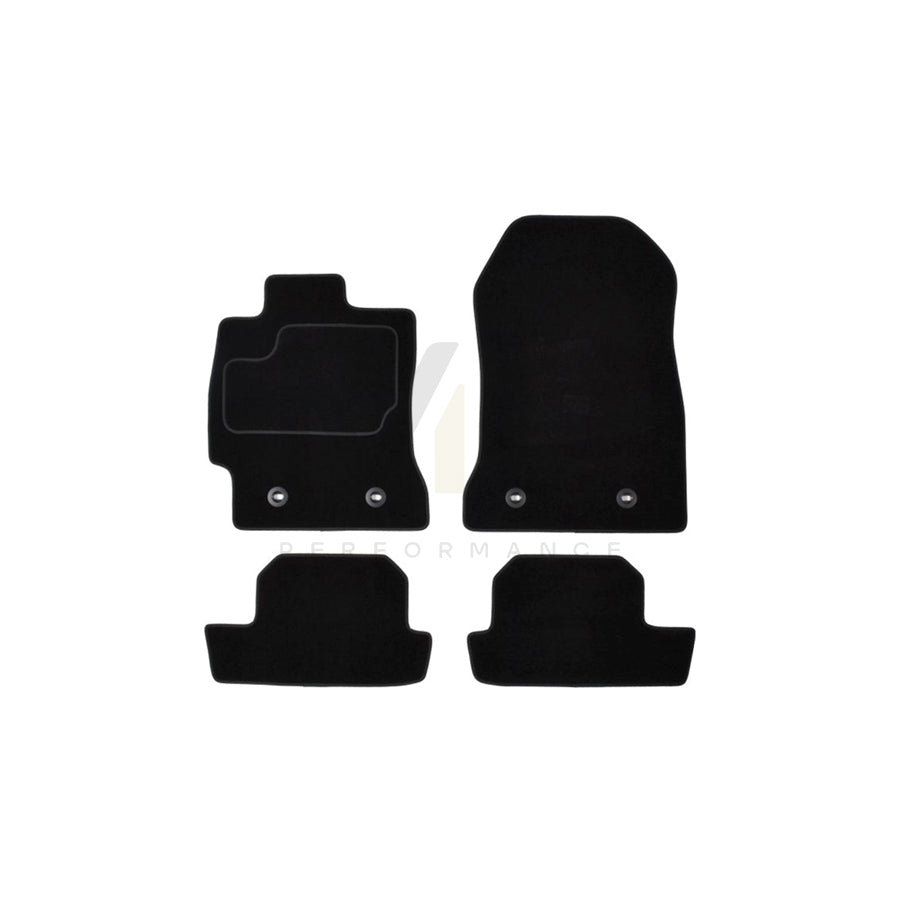 MAMMOOTH A041 TOY160 PRM 01 Floor mat set for TOYOTA GT86 Coupe Textile, Front and Rear, Quantity: 4, Black