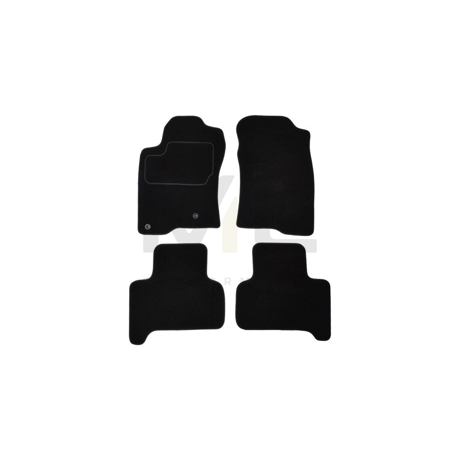 MAMMOOTH A041 TOY205 PRM 01 Floor mat set for TOYOTA Land Cruiser Prado 120 (J120) Textile, Front and Rear, Quantity: 4, Black