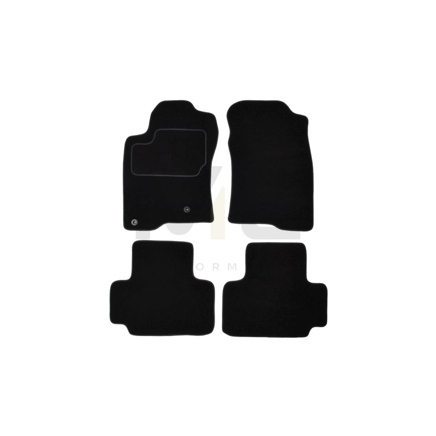 MAMMOOTH A041 TOY210 PRM 01 Floor mat set for TOYOTA Land Cruiser Amazon (J100) Textile, Front and Rear, Quantity: 4, Black