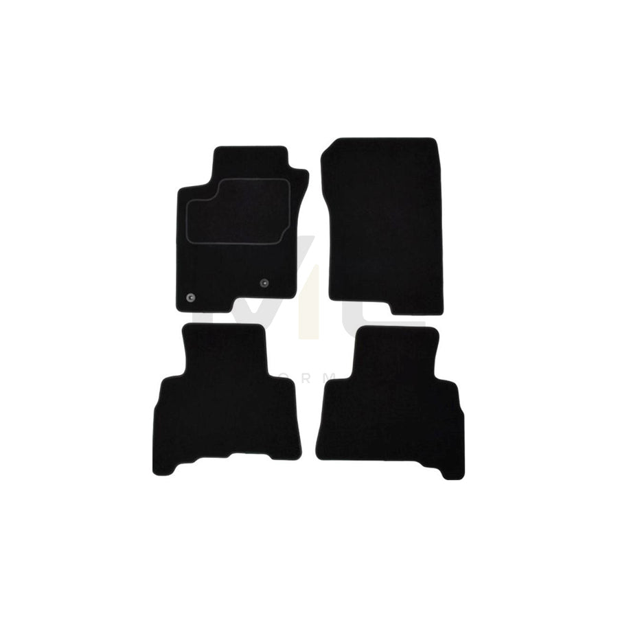 MAMMOOTH A041 TOY240 PRM 01 Floor mat set for TOYOTA Land Cruiser Prado 150 (J150) Textile, Front and Rear, Quantity: 4, Black