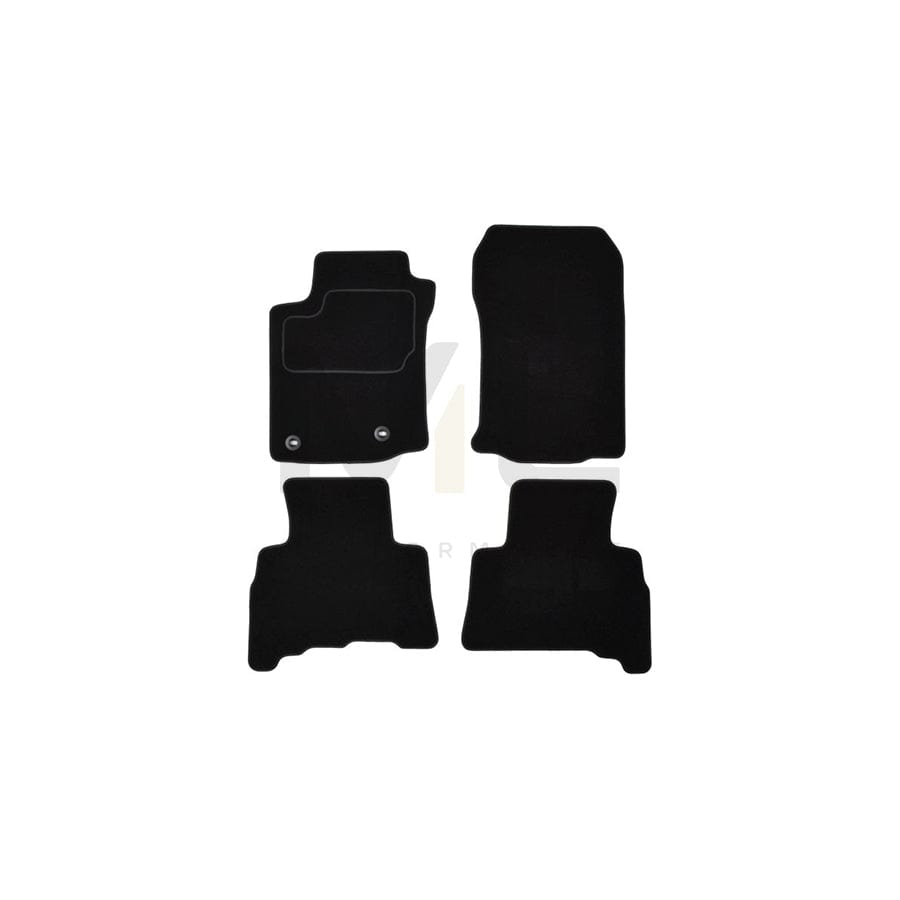 MAMMOOTH A041 TOY242 PRM 01 Floor mat set for TOYOTA Land Cruiser Prado 150 (J150) Textile, Front and Rear, Quantity: 4, Black