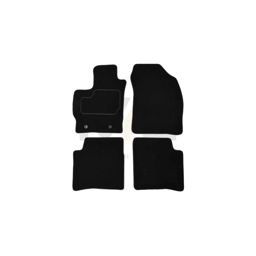 MAMMOOTH A041 TOY290 PRM 01 Floor mat set for TOYOTA Prius III Hatchback (XW30) Textile, Front and Rear, Quantity: 4, Black