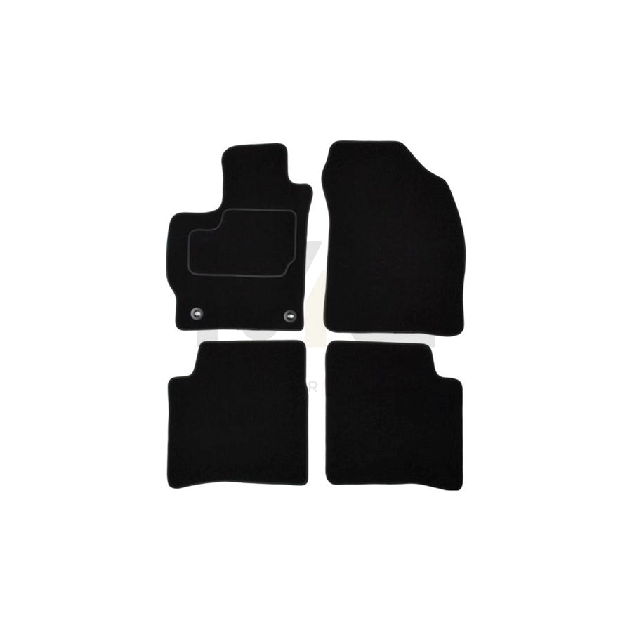 MAMMOOTH A041 TOY295 PRM 01 Floor mat set for TOYOTA Prius III Hatchback (XW30) Textile, Front and Rear, Quantity: 4, Black