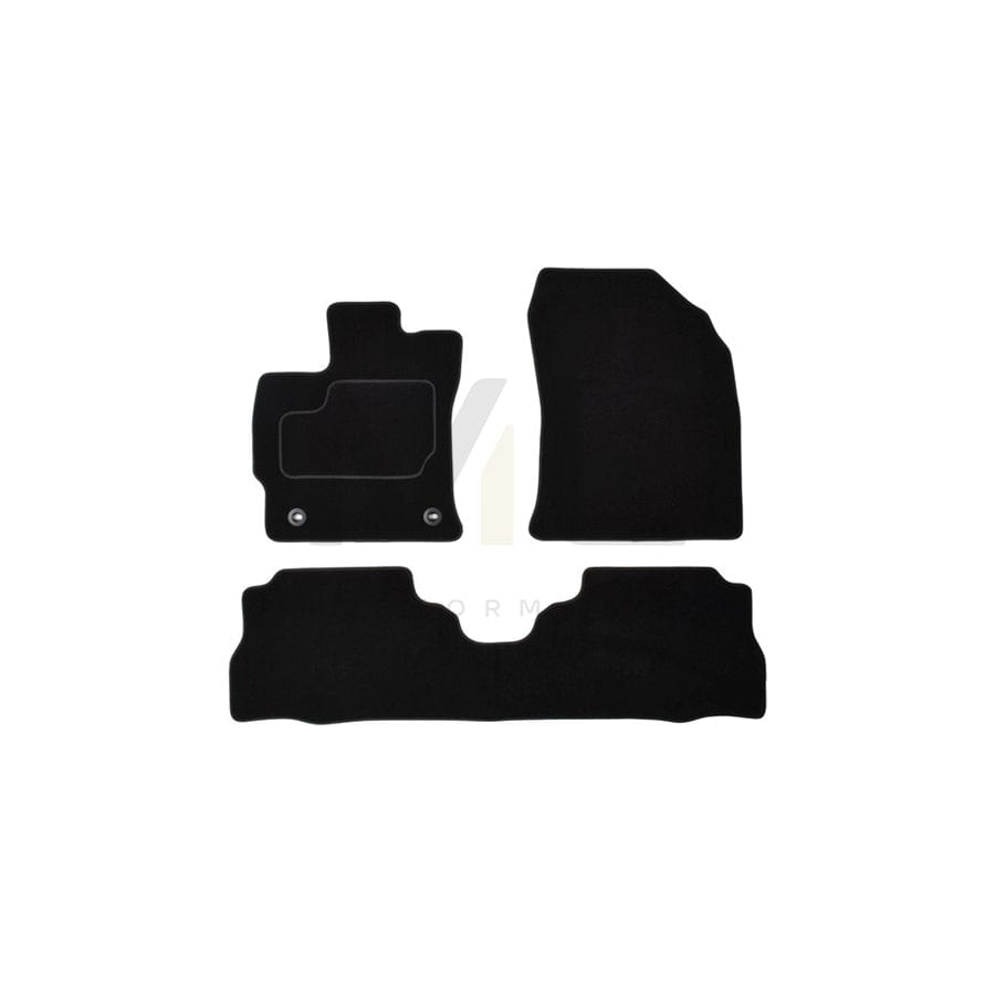 MAMMOOTH A041 TOY300 PRM 01 Floor mat set for TOYOTA Prius Plus (XW40) Textile, Front and Rear, Black