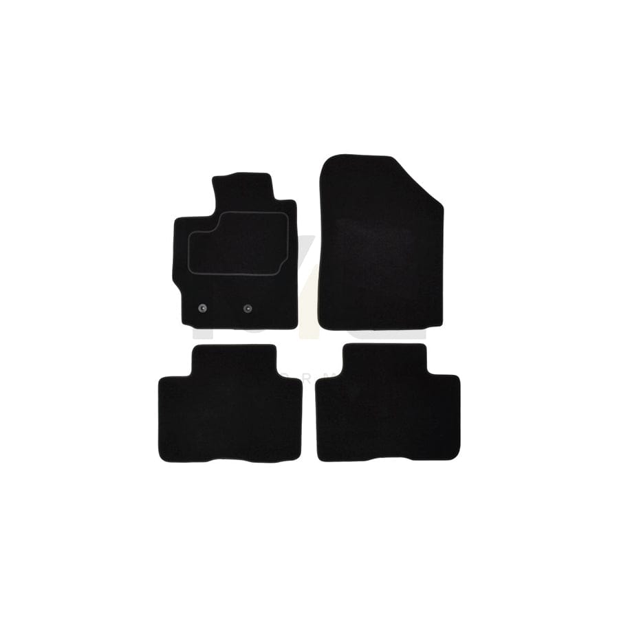 MAMMOOTH A041 TOY350 PRM 01 Floor mat set for TOYOTA Urban Cruiser (XP110) Textile, Front and Rear, Quantity: 4, Black