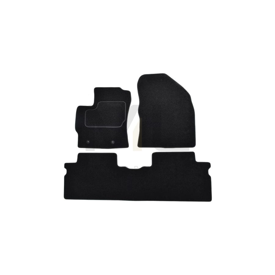 MAMMOOTH A041 TOY355 PRM 01 Floor mat set for TOYOTA Verso (AR20) Textile, Front and Rear, Quantity: 3, Black