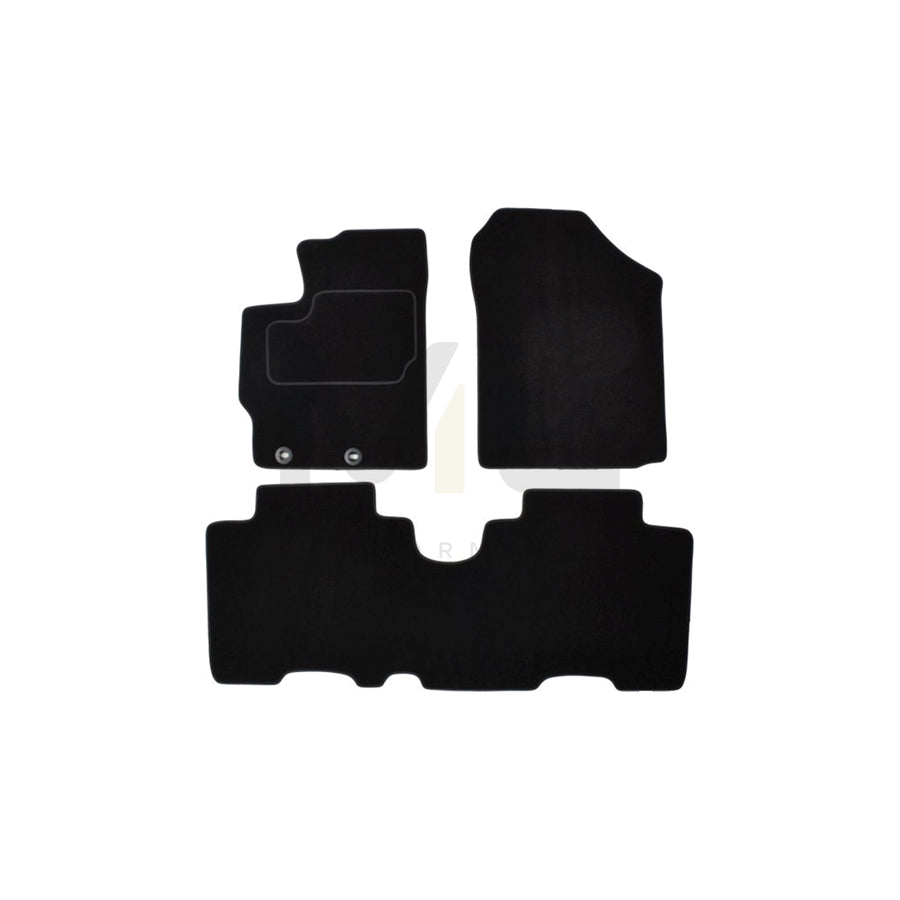 MAMMOOTH A041 TOY365 PRM 01 Floor mat set for TOYOTA Verso S (P120) Textile, Front and Rear, Quantity: 3, Black