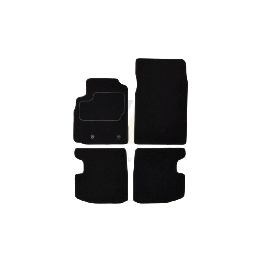 MAMMOOTH A041 TOY370 PRM 01 Floor mat set for TOYOTA Yaris I Hatchback (P1) Textile, Front and Rear, Quantity: 4, Black
