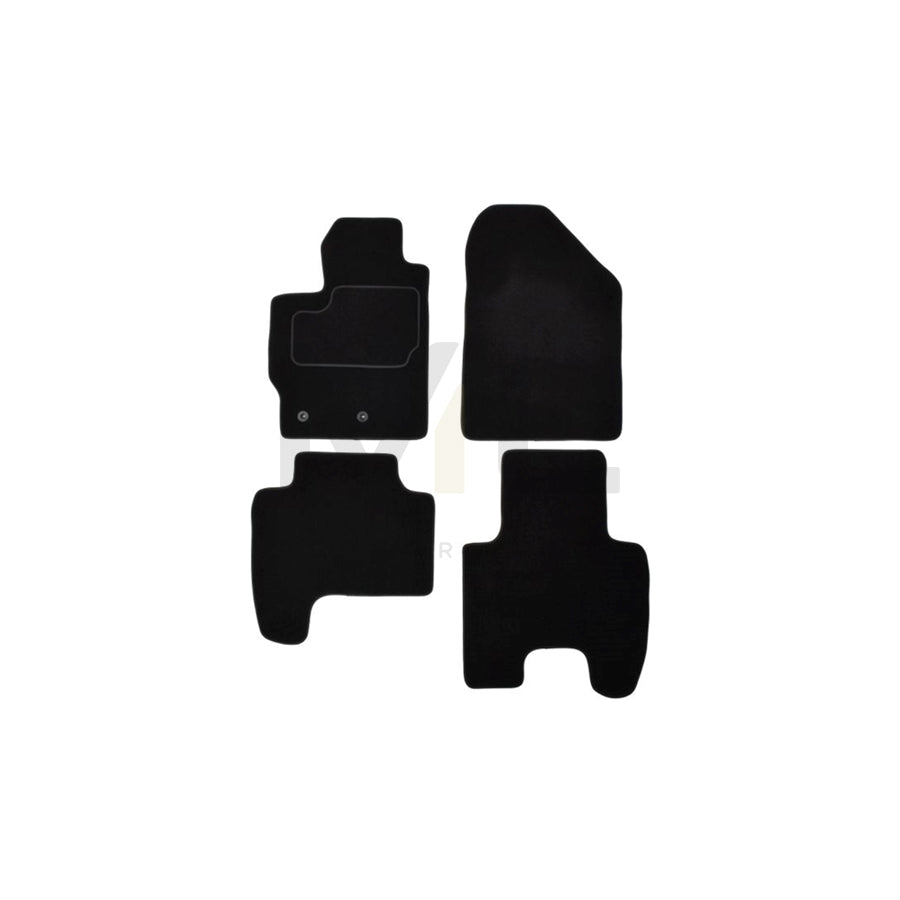 MAMMOOTH A041 TOY380 PRM 01 Floor mat set for TOYOTA Yaris II Hatchback (XP9) Textile, Front and Rear, Quantity: 4, Black