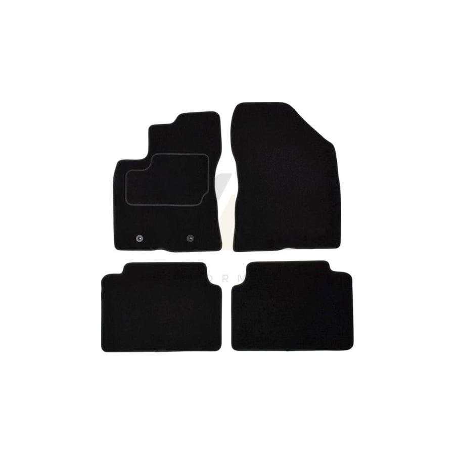 MAMMOOTH A041 TOY40 PRM 01 Floor mat set for TOYOTA AVENSIS Textile, Front and Rear, Quantity: 4, Black