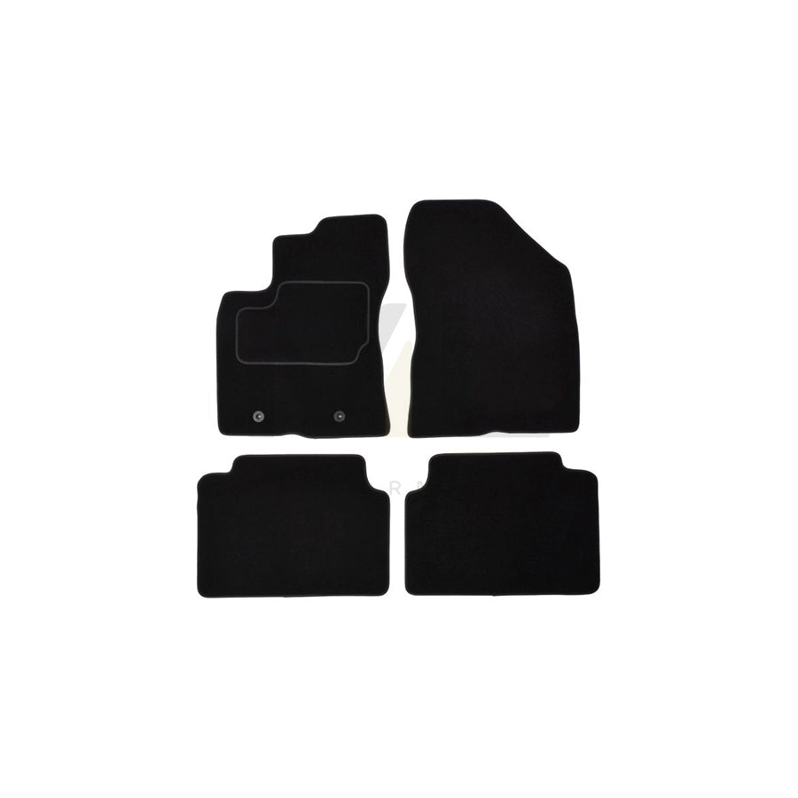 MAMMOOTH A041 TOY50 PRM 01 Floor mat set for TOYOTA Avensis III Saloon (T27) Textile, Front and Rear, Quantity: 4, Black