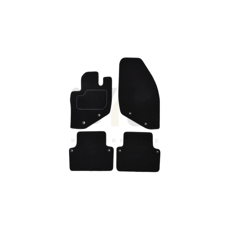 MAMMOOTH A041 VOL100 PRM 01 Floor mat set for VOLVO S80 I (TS, 184) Textile, Front and Rear, Quantity: 4, Black