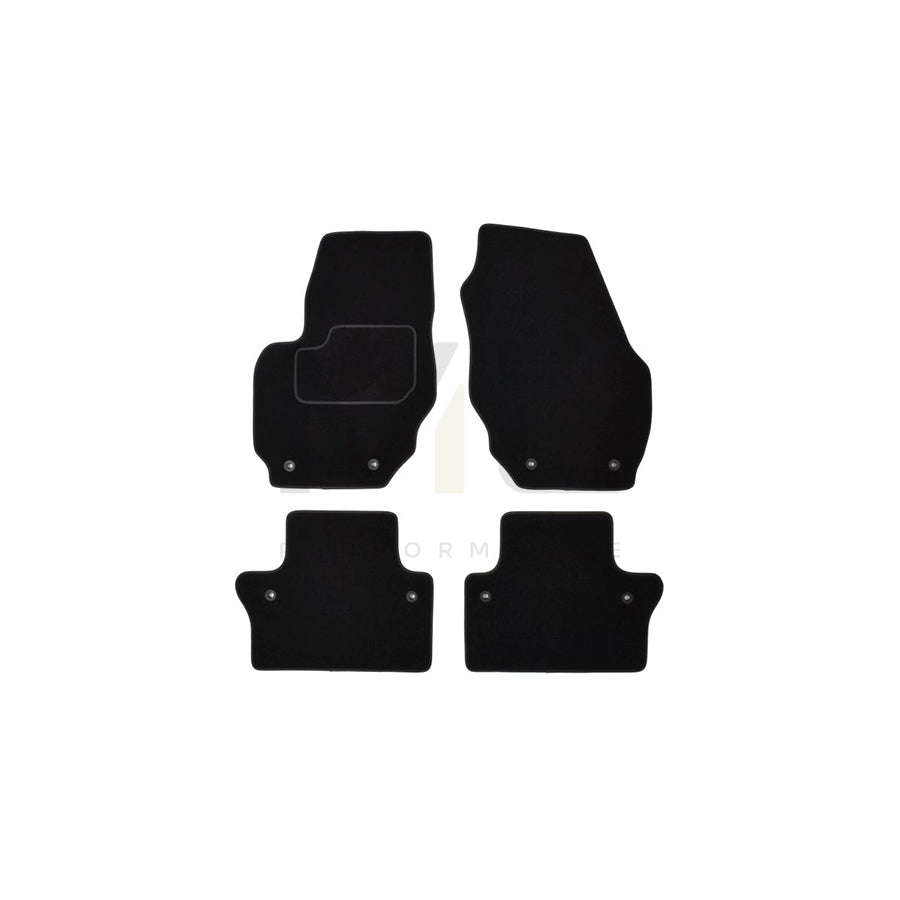 MAMMOOTH A041 VOL105 PRM 01 Floor mat set for VOLVO S80 II (AS, 124) Textile, Front and Rear, Quantity: 4, Black