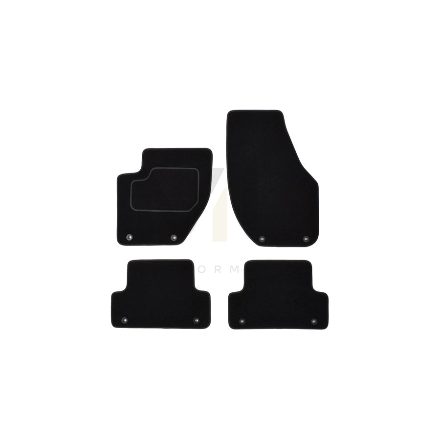 MAMMOOTH A041 VOL125 PRM 01 Floor mat set for VOLVO V40 Hatchback (525, 526) Textile, Front and Rear, Quantity: 4, Black