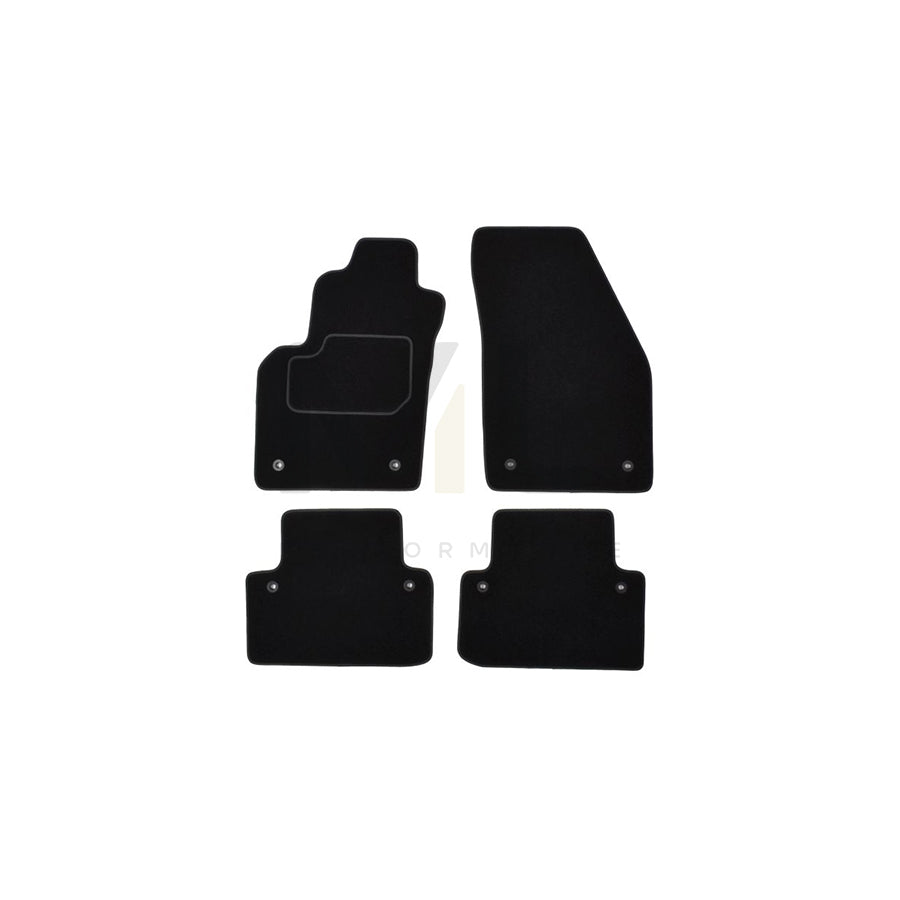 MAMMOOTH A041 VOL130 PRM 01 Floor mat set for VOLVO V50 (MW, 545) Textile, Front and Rear, Quantity: 4, Black