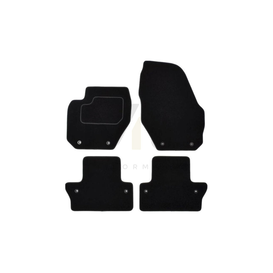 MAMMOOTH A041 VOL135 PRM 01 Floor mat set for VOLVO V60 I (155, 157) Textile, Front and Rear, Quantity: 4, Black