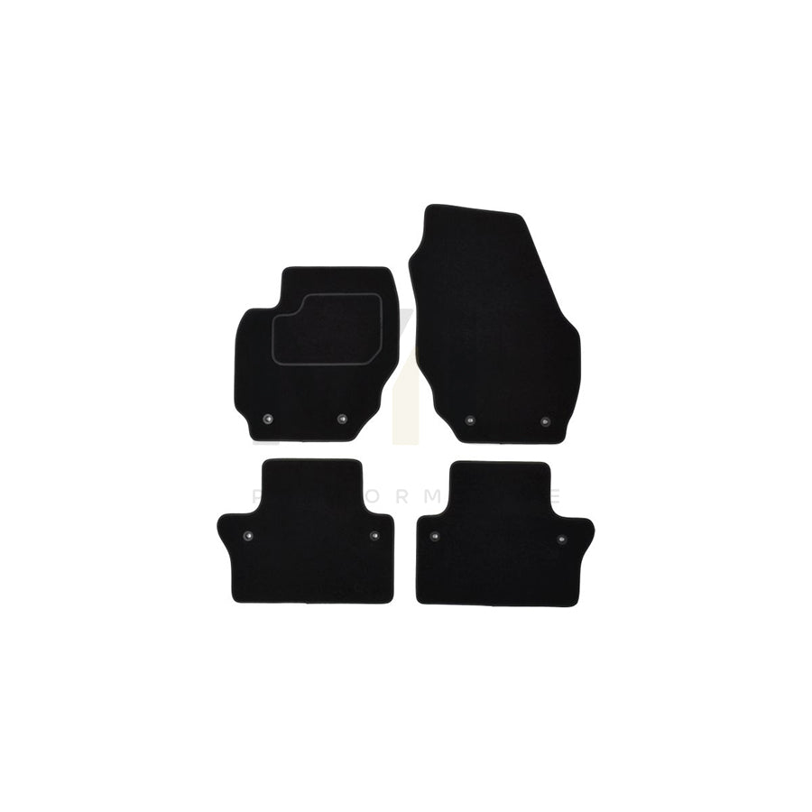 MAMMOOTH A041 VOL170 PRM 01 Floor mat set for VOLVO XC70 II Estate (P24, 136) Textile, Front and Rear, Quantity: 4, Black
