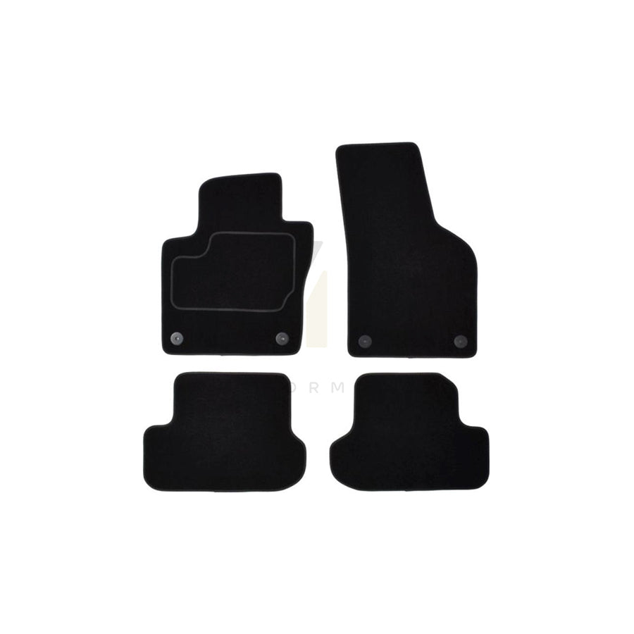 MAMMOOTH A041 VW100 PRM 01 Floor mat set for VW Beetle Hatchback (5C1, 5C2) Textile, Front and Rear, Quantity: 4, Black