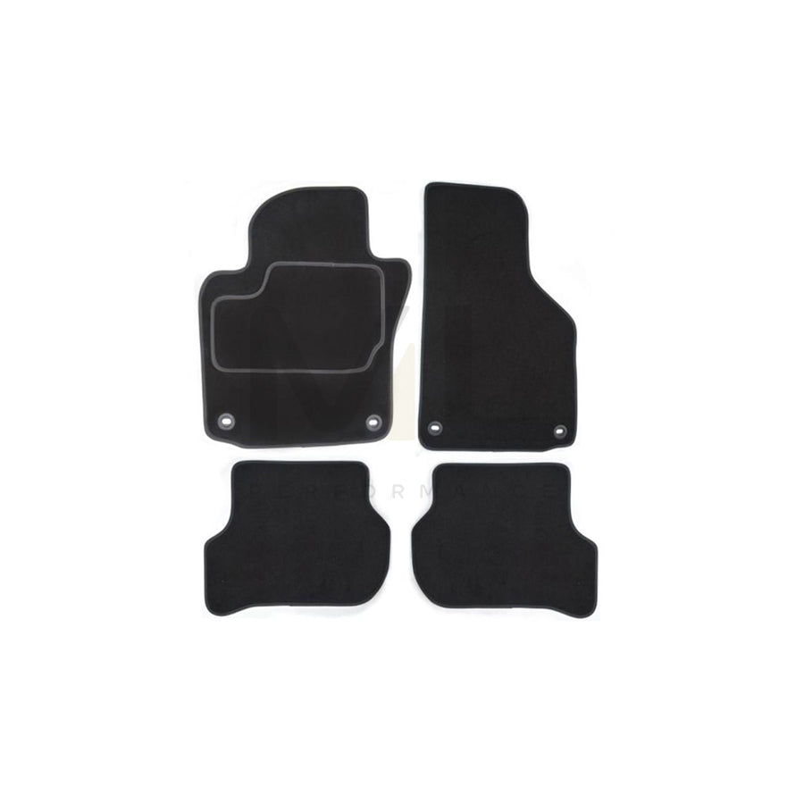 MAMMOOTH A041 VW155 PRM 01 Floor mat set for VW Golf III Convertible (1E7) Textile, Front and Rear, Black
