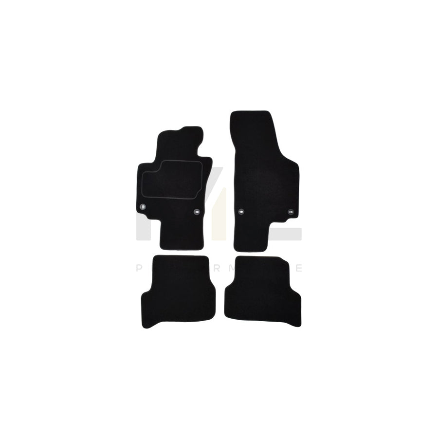 MAMMOOTH A041 VW185 PRM 01 Floor mat set for VW Golf Plus / Crossgolf (5M1, 521) Textile, Front and Rear, Quantity: 4, Black