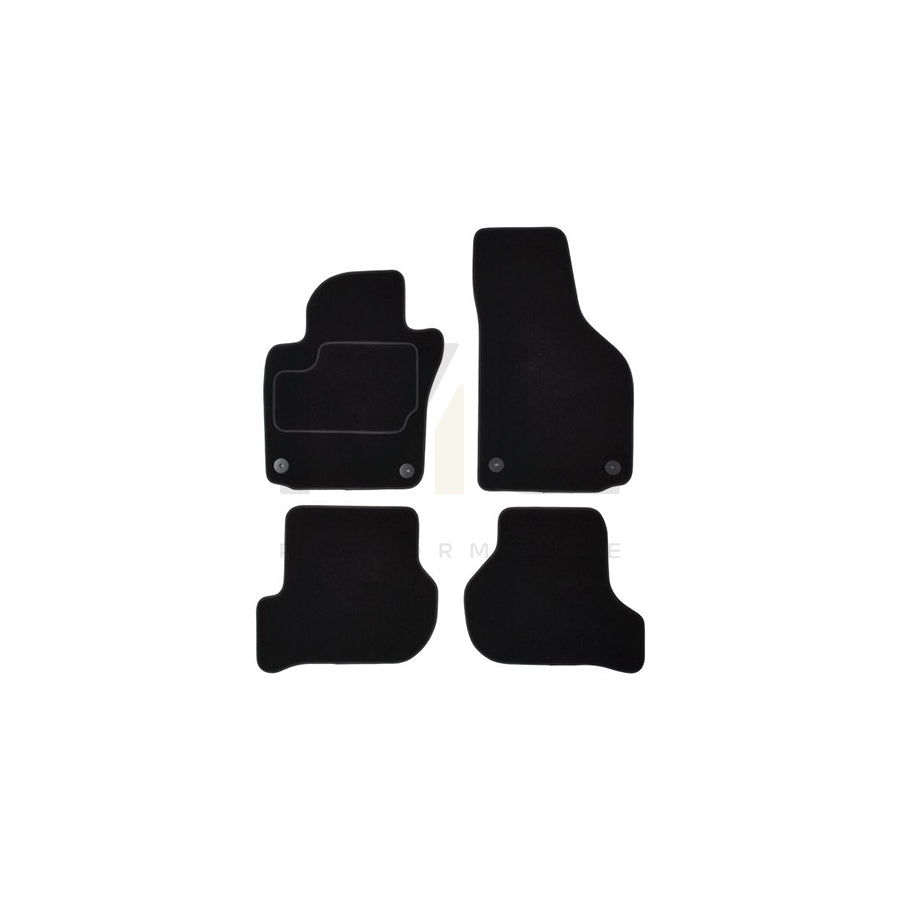 MAMMOOTH A041 VW190 PRM 01 Floor mat set for VW GOLF Textile, Front and Rear, Quantity: 4, Black