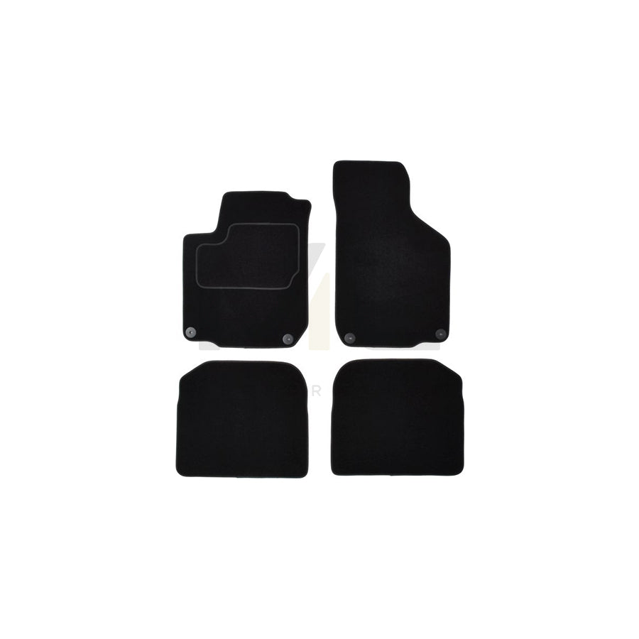 MAMMOOTH A041 VW240 PRM 01 Floor mat set for VW New Beetle Hatchback (9C1, 1C1) Textile, Front and Rear, Quantity: 4, Black