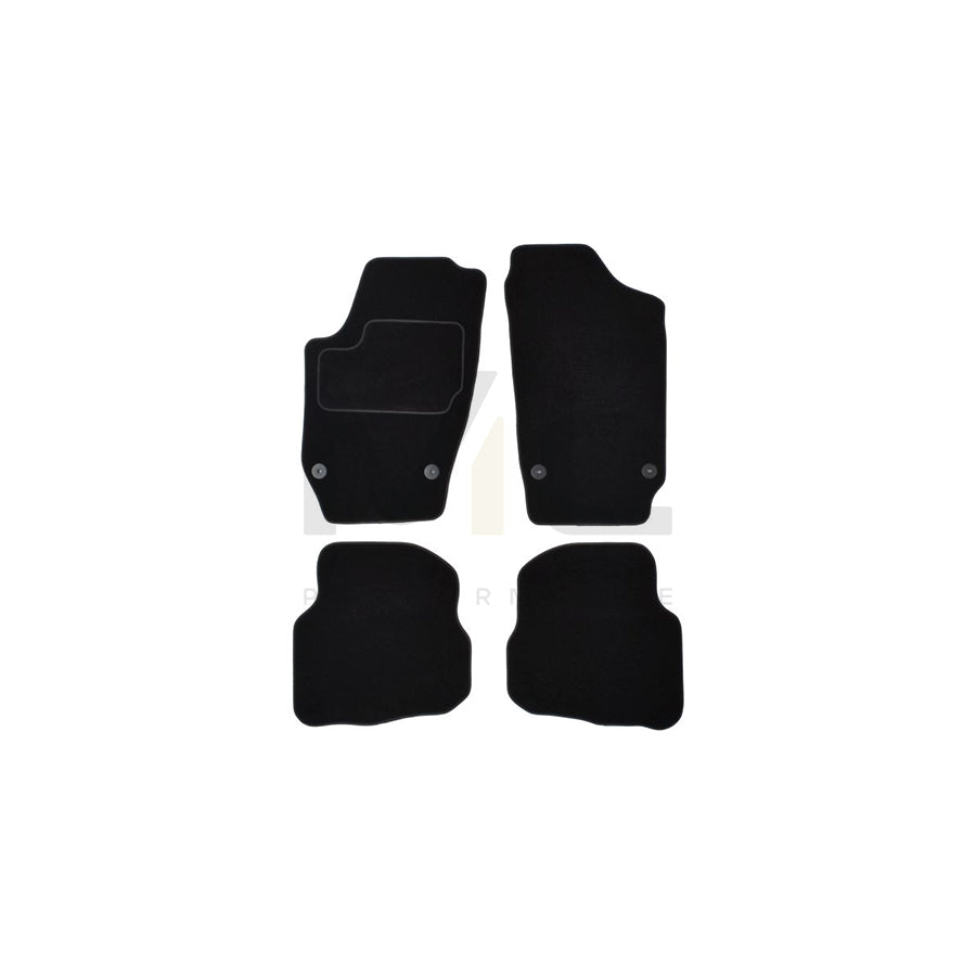 MAMMOOTH A041 VW335 PRM 01 Floor mat set for VW Polo IV Hatchback (9N) Textile, Front and Rear, Quantity: 4, Black