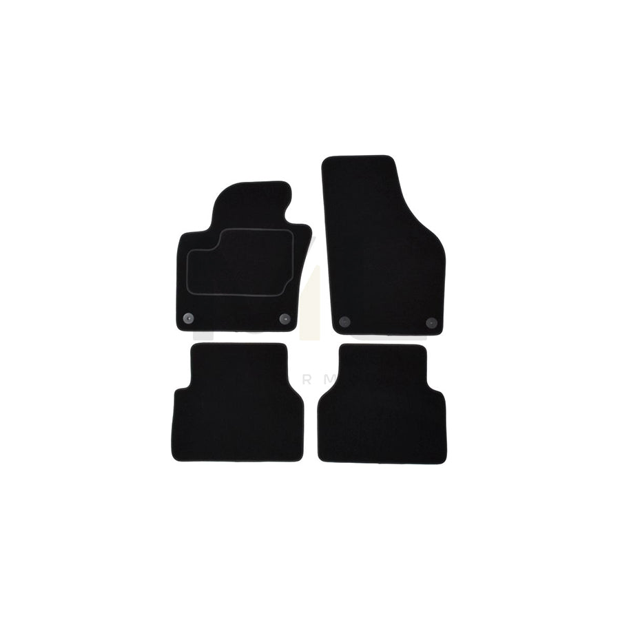 MAMMOOTH A041 VW370 PRM 01 Floor mat set for VW Tiguan I (5N) Textile, Front and Rear, Quantity: 4, Black