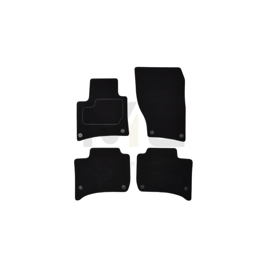 MAMMOOTH A041 VW380 PRM 01 Floor mat set for VW Touareg II (7P5, 7P6) Textile, Front and Rear, Quantity: 4, Black