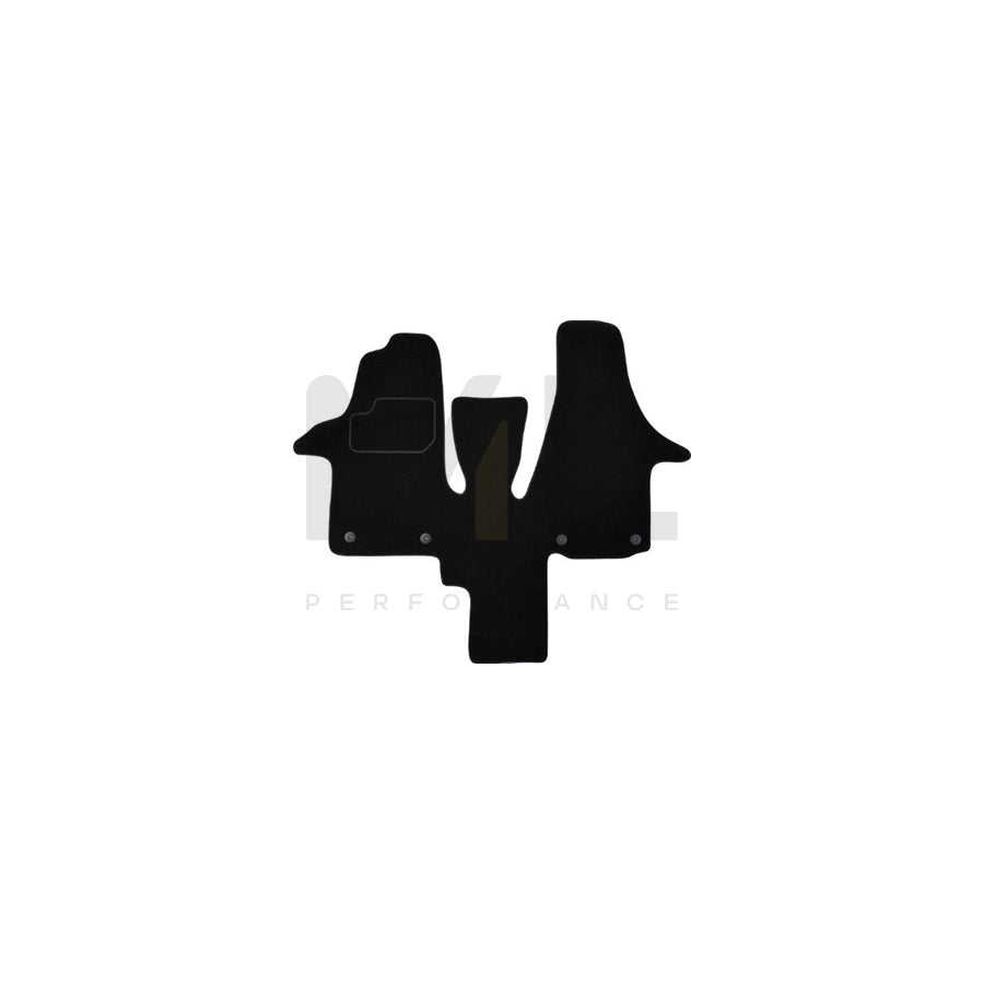 MAMMOOTH A041 VW60 PRM 01 Floor mat set Textile, Front, Quantity: 1, Black