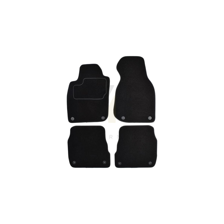 MAMMOOTH Tailored A041 AUD165 PRM 01 Floor mat set for AUDI A6 Textile, Front and Rear, Quantity: 4, Black