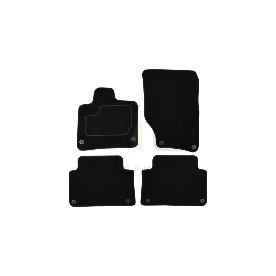 MAMMOOTH Tailored A041 AUD240 PRM 01 Floor mat set for AUDI Q7 (4LB) Textile, Front and Rear, Quantity: 4, Black
