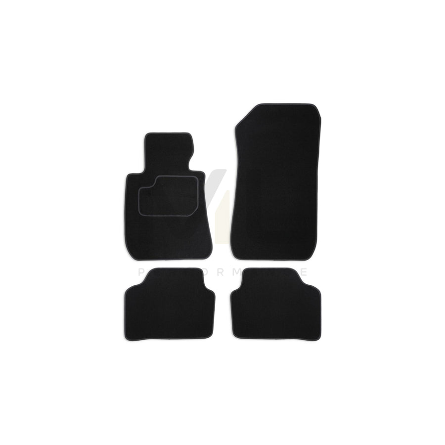 MAMMOOTH Tailored A041 BM90 PRM 01 Floor mat set for BMW 3 Series Textile, Front and Rear, Quantity: 4, Black
