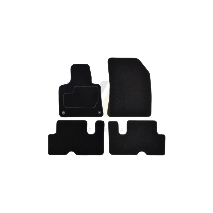 MAMMOOTH Tailored A041 CIT135 PRM 01 Floor mat set for CITROﾃ起 C4 II Grand Picasso Textile, Front and Rear, Quantity: 4, Black