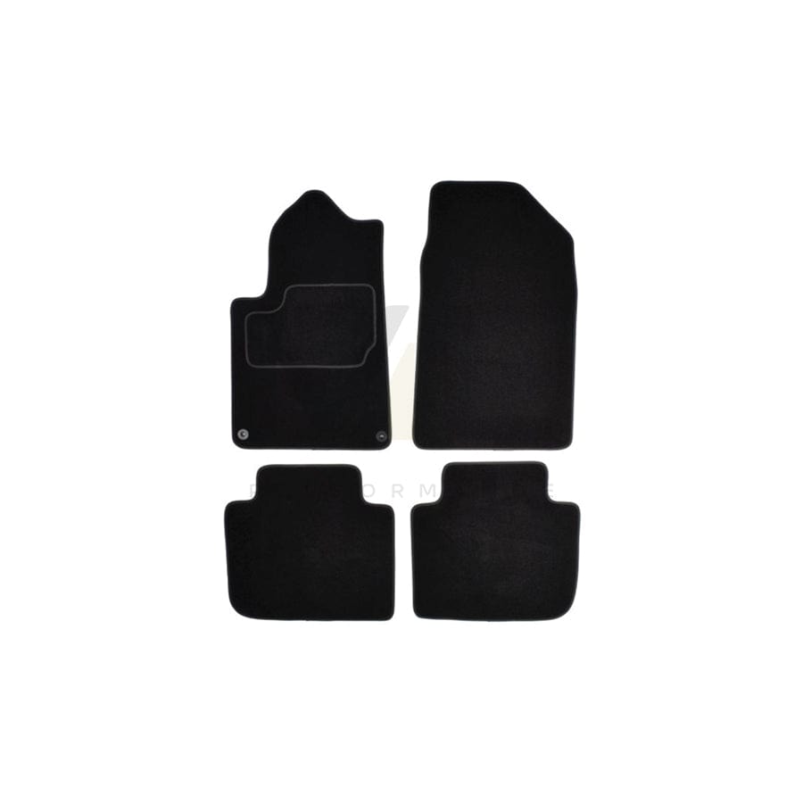 MAMMOOTH Tailored A041 CIT165 PRM 01 Floor mat set for CITROﾃ起 C6 Saloon Textile, Front and Rear, Quantity: 4, Black