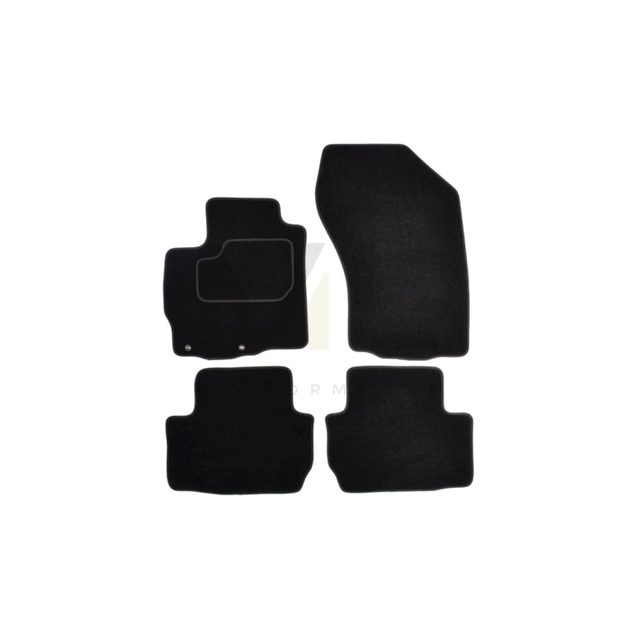 MAMMOOTH Tailored A041 CIT195 PRM 01 Floor mat set for CITROﾃ起 C-Crosser Off-Road Textile, Front and Rear, Quantity: 4, Black