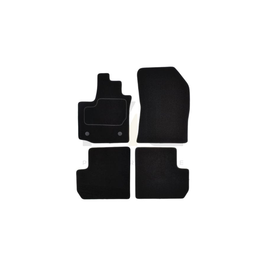 MAMMOOTH Tailored A041 DAC25 PRM 01 Floor mat set for DACIA Lodgy (JS_) Textile, Front and Rear, Quantity: 4, Black