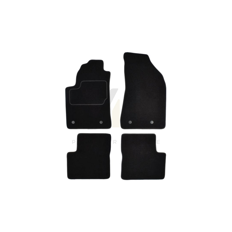 MAMMOOTH Tailored A041 FIA60 PRM 01 Floor mat set for FIAT Bravo II Hatchback (198) Textile, Front and Rear, Quantity: 4, Black