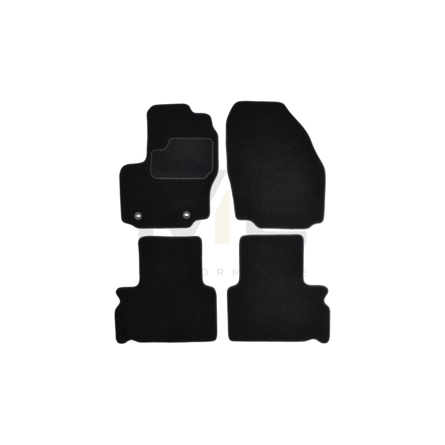 MAMMOOTH Tailored A041 FOR175 PRM 01 Floor mat set for FORD Galaxy Mk2 (WA6) MPV Textile, Front and Rear, Quantity: 4, Black