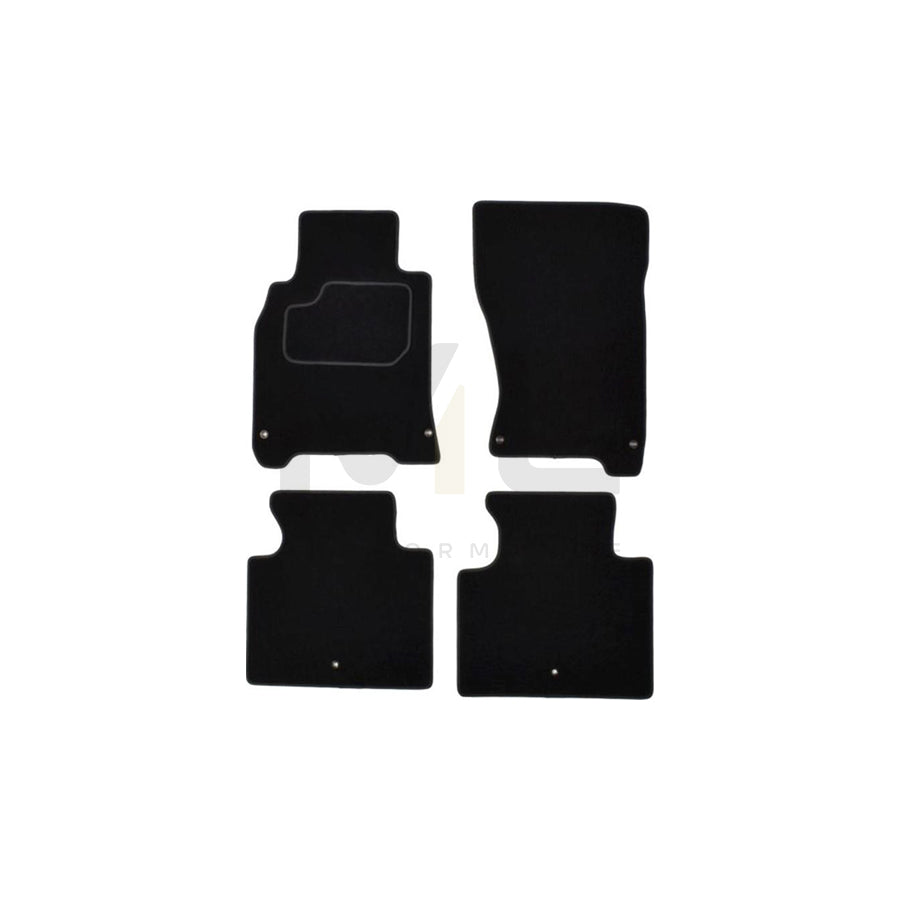 MAMMOOTH Tailored A041 INF20 PRM 01 Floor mat set for INFINITI M Saloon (Y51) Textile, Front and Rear, Quantity: 4, Black