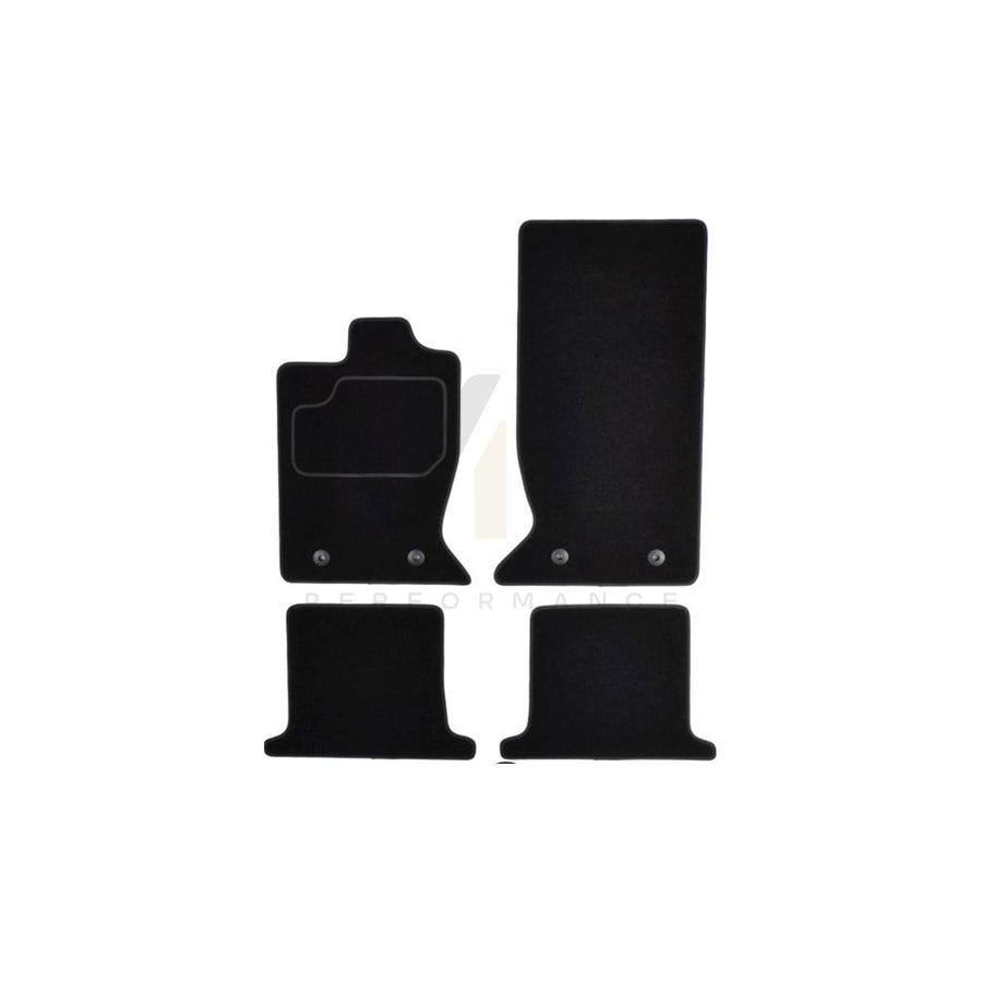 MAMMOOTH Tailored A041 JAG70 PRM 01 Floor mat set for JAGUAR XK Coupe (X150) Textile, Front and Rear, Quantity: 4, Black