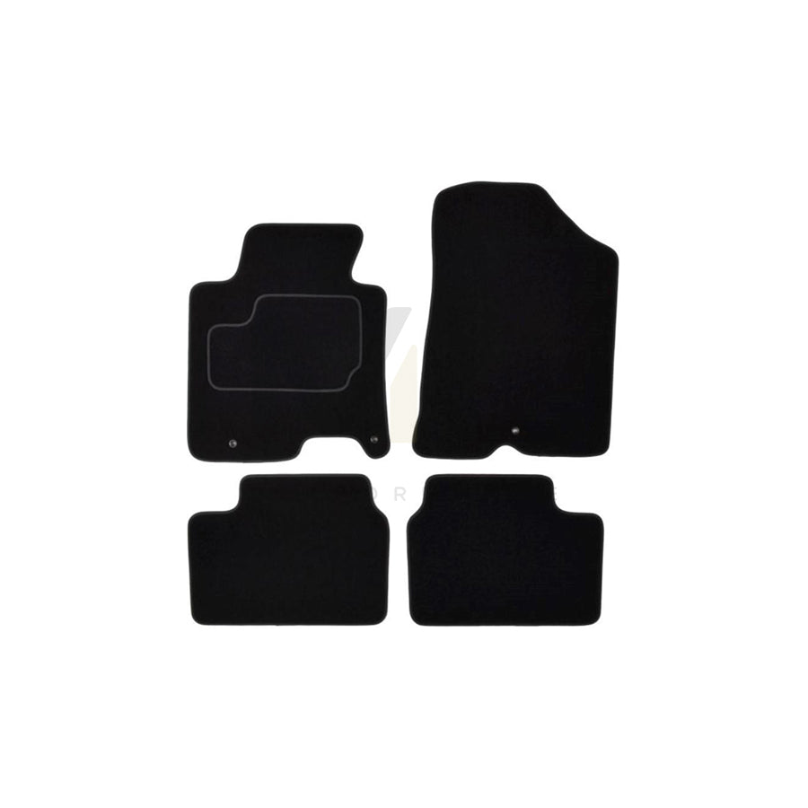 MAMMOOTH Tailored A041 KIA75 PRM 01 Floor mat set for KIA CEE'D Textile, Front and Rear, Quantity: 4, Black
